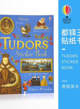 Usborne 原版英文 Tudors sticker book 都铎王朝贴纸书 尤斯伯恩图书活动书历史书亲子互动英语绘本故事书课外读物6+