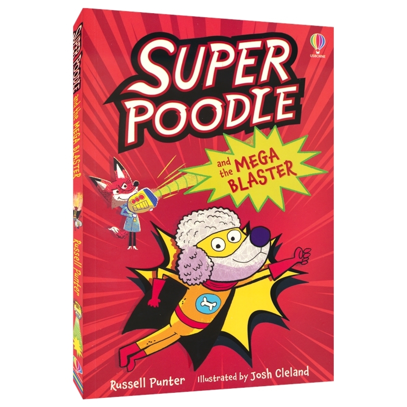 Usborne Super poodie and the Mega Blaster 尤斯伯恩 解谜故事 超级贵宾犬 全彩漫画书 小学生桥梁读物 英文原版进口儿童图书