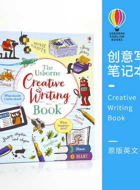 Usborne Creative writing book 尤斯伯恩 创意写作笔记本 英语早教绘本 亲子互动益智图书 8+岁 英文原版