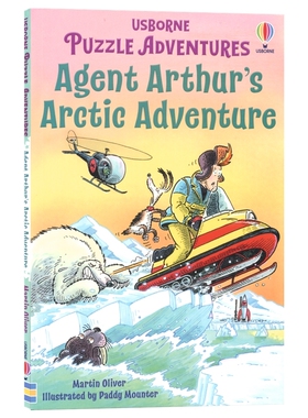 Usborne Agent Arthur's Arctic Adventure 特工亚瑟的北极冒险 全彩漫画风格插图  冒险和解谜 青少年课外读物 英文原版进口图书
