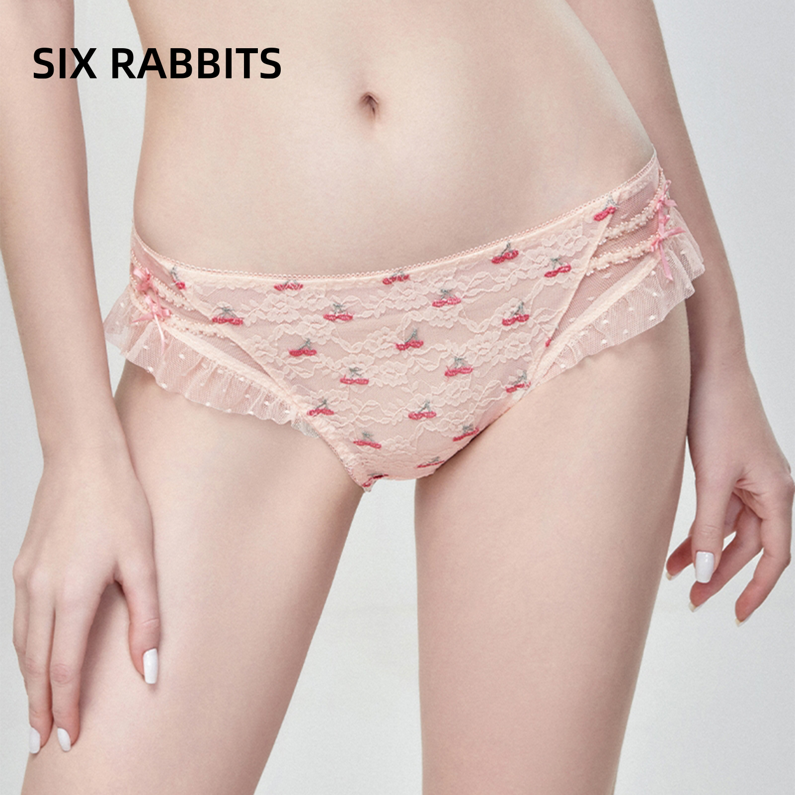六只兔子性感蕾丝女内裤三角裤