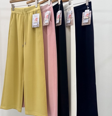 【莲香云朵裤】软糯桑蚕丝莲花蛋白休闲裤女百搭显瘦薄阔腿长裤子
