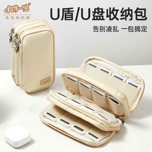 U盾收纳包U盘优盾收纳盒公司密码器手机银行ukey出纳k宝u盾收纳袋