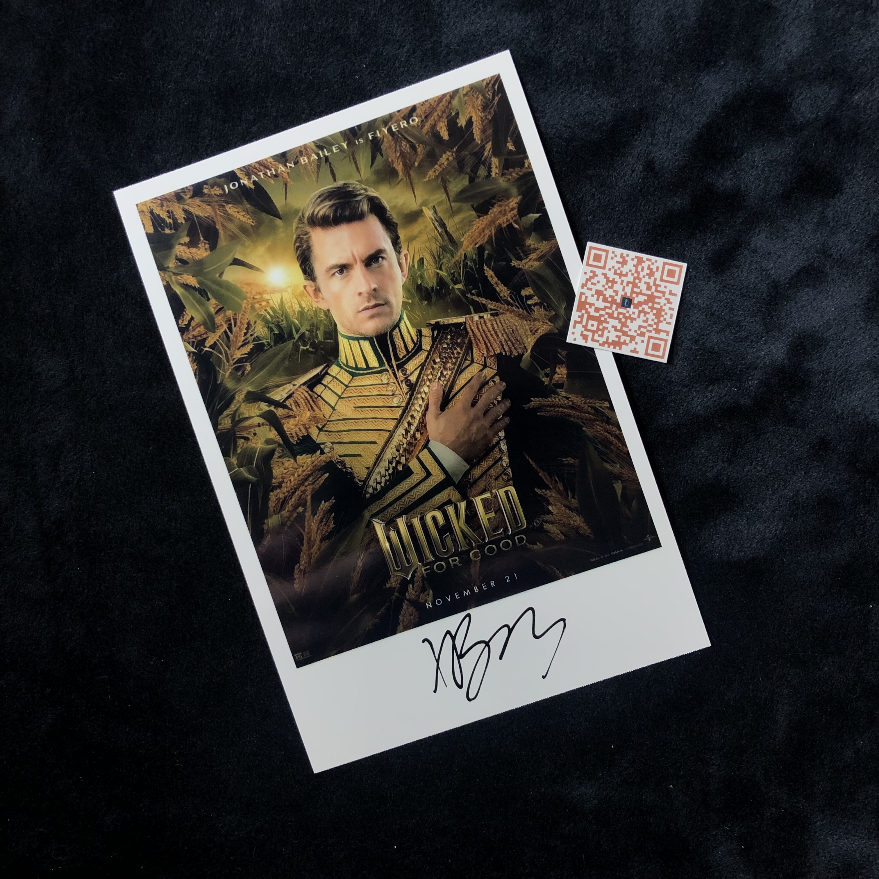魔法坏女巫 2 Wicked For Good乔纳森贝利Jonathan Bailey亲签照