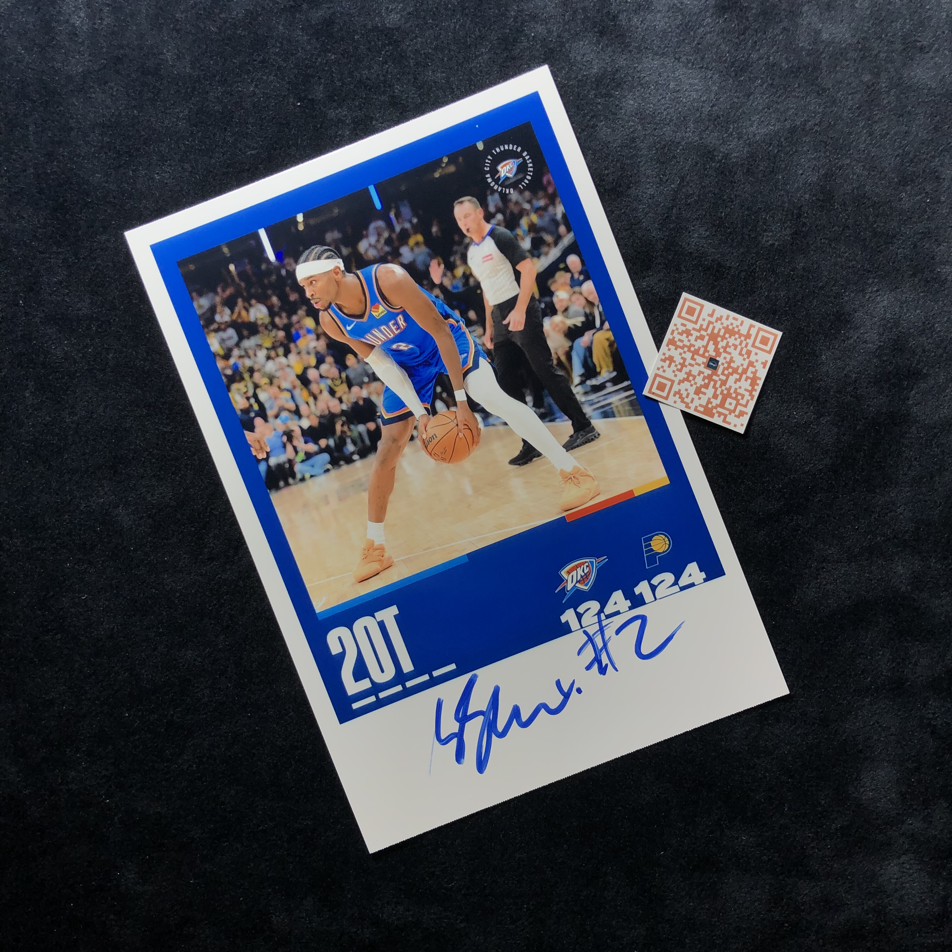 SGA NBA 谢伊吉尔杰斯亚历山大Shai GilgeousAlexander 亲签照