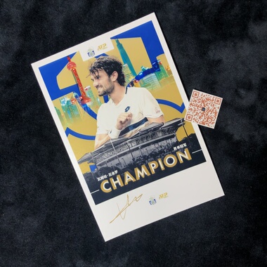 Shanghai Masters 冠军 瓦朗坦瓦舍罗 Valentin Vacherot 亲签照