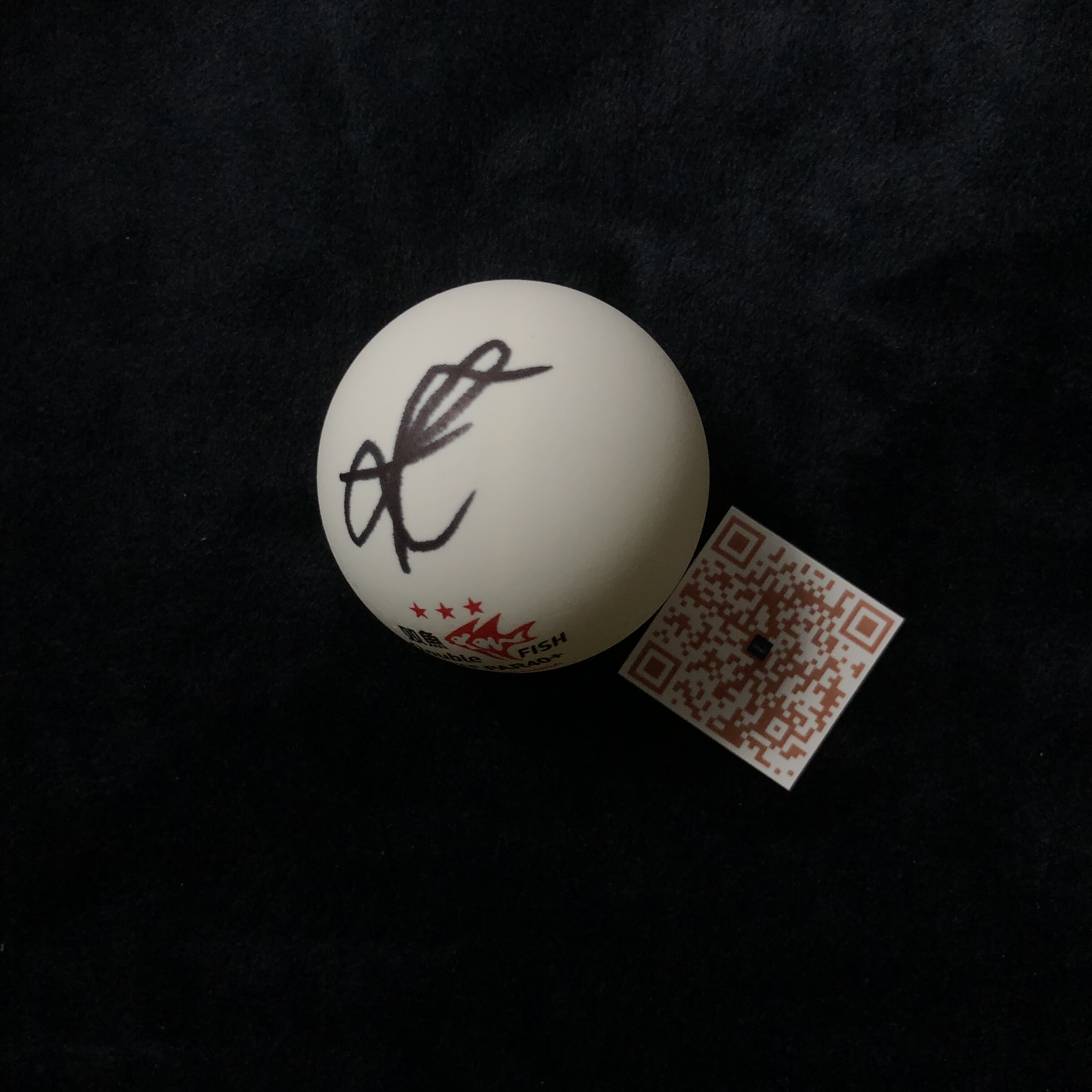 费利克斯勒布伦 Felix Lebrun 亲笔签名 乒乓球