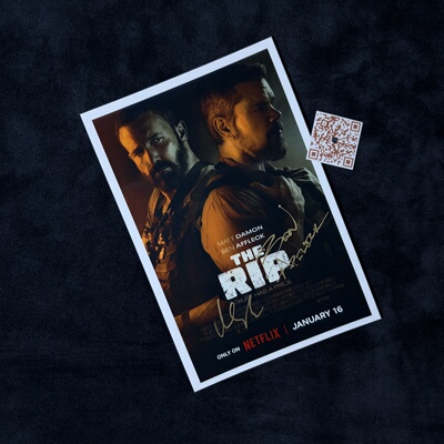 全信没收TheRip马特达蒙Matt Damon本阿弗莱克Ben Affleck亲签照