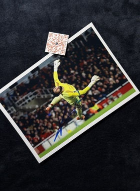 Arsenal F.C.戴维拉亚David Raya 阿森纳 亲笔签名照片