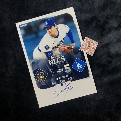 MLB Los Angeles Dodgers 大谷翔平 Ohtani Shohei 亲笔签名照片