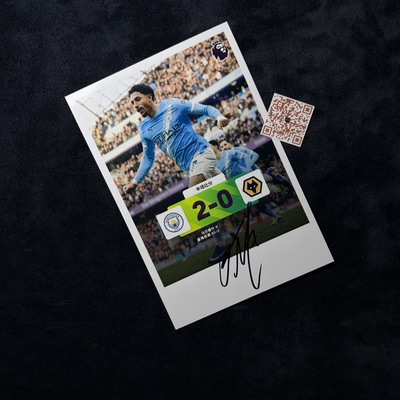 奥马尔马尔穆什Omar Marmoush 英超 亲笔签名照片