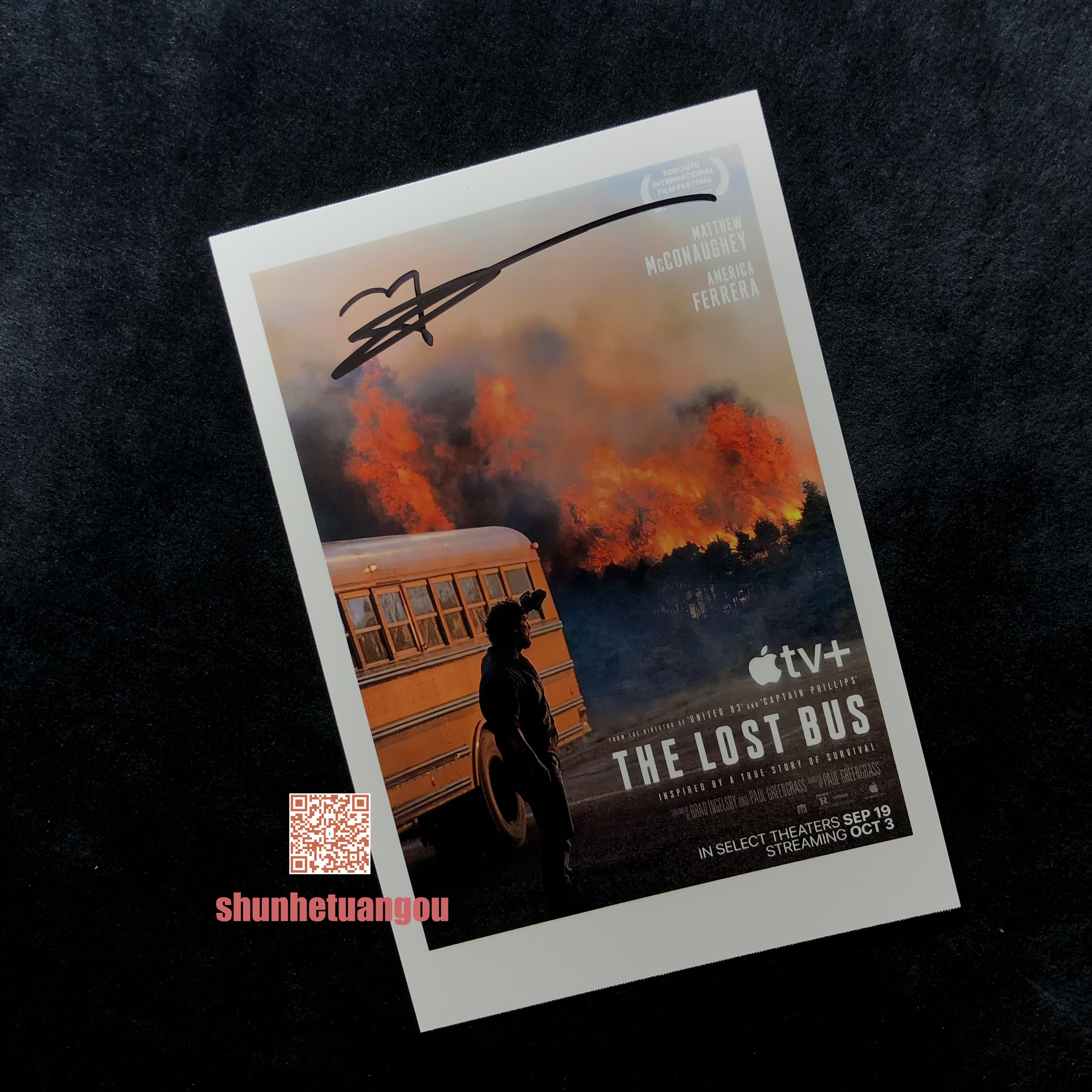 火烧天堂镇 The Lost Bus 马修麦康纳Matthew McConaughey亲签照