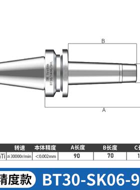新品动平衡刀柄GSK16高精度BT40数控0加工中心50夹头cnc弹簧刀柄