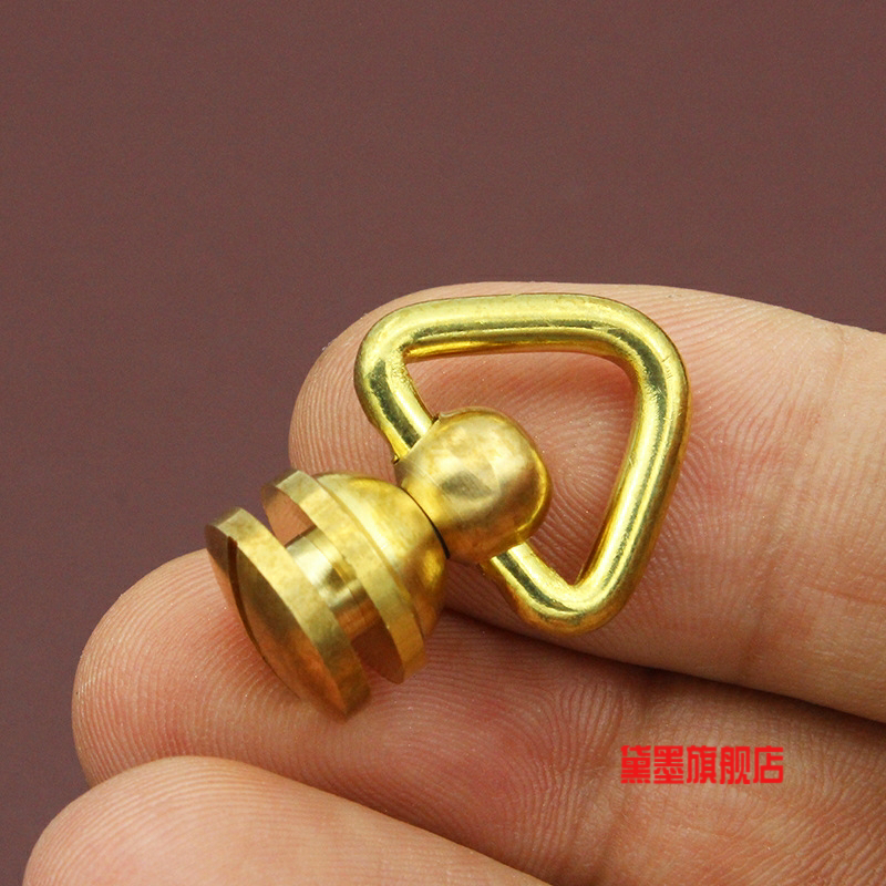 diy奶嘴钉旋转和尚头实心黄