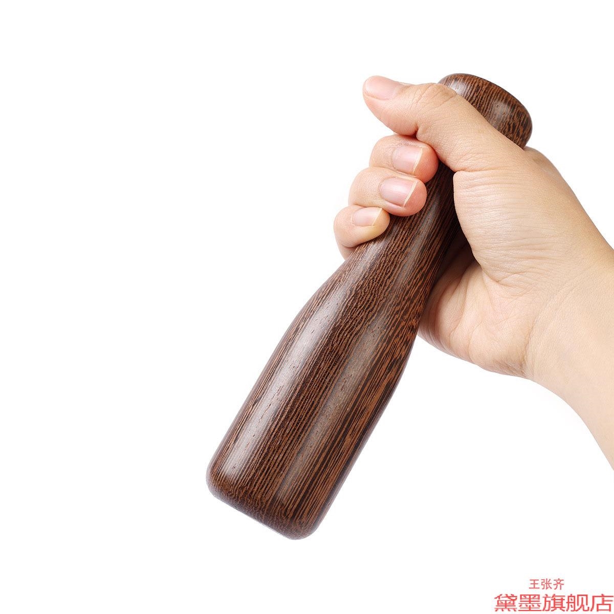 杆无捣蒜锤擀槌皮蛋蒜泥球棒紫光檀辣椒碎蒜器木质小料研磨棒工具