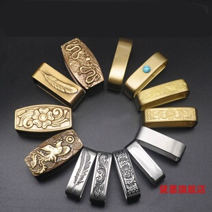 方环介子黄铜皮带圈男式环圈固定实心圈方圈环扣腰皮圈腰带扣