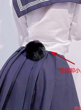 儿童尾兔尾巴cos配饰兔道具splay尾兽包邮毛球小兔子汉服