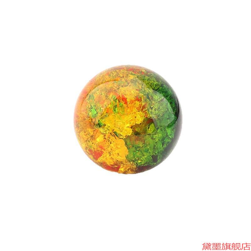 彩色球项链手链冰裂球串珠发簪新品可配耳坠猫眼跨境夜光彩箔流水