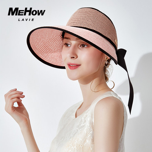 mehowlavie帽子女防晒百搭大檐
