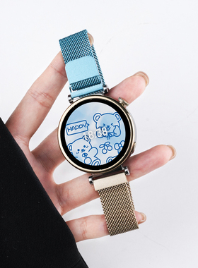 玩物尚智适用佳明venu3s米兰尼斯表带venu2s智能Forerunner255S/265S手表vivomove3S/4S女款夏天可爱运动腕带