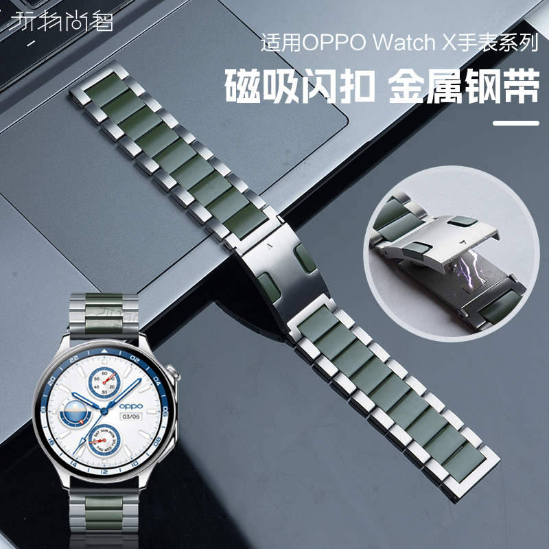 玩物尚智适用OPPOWatch磁吸表带