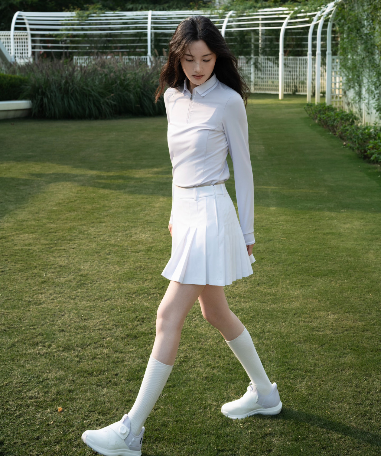 夏季GOLF高尔夫短裙女士经典网球运动百褶裙