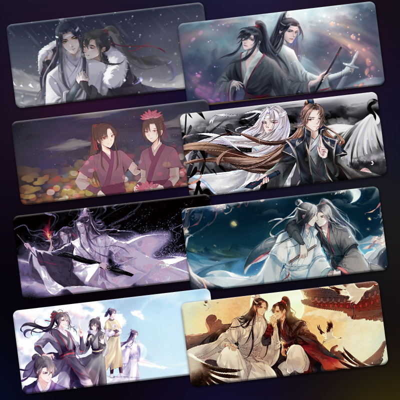 魔道祖师鼠标垫超大号来图定制卡通动漫个性二次元天然橡胶桌面垫