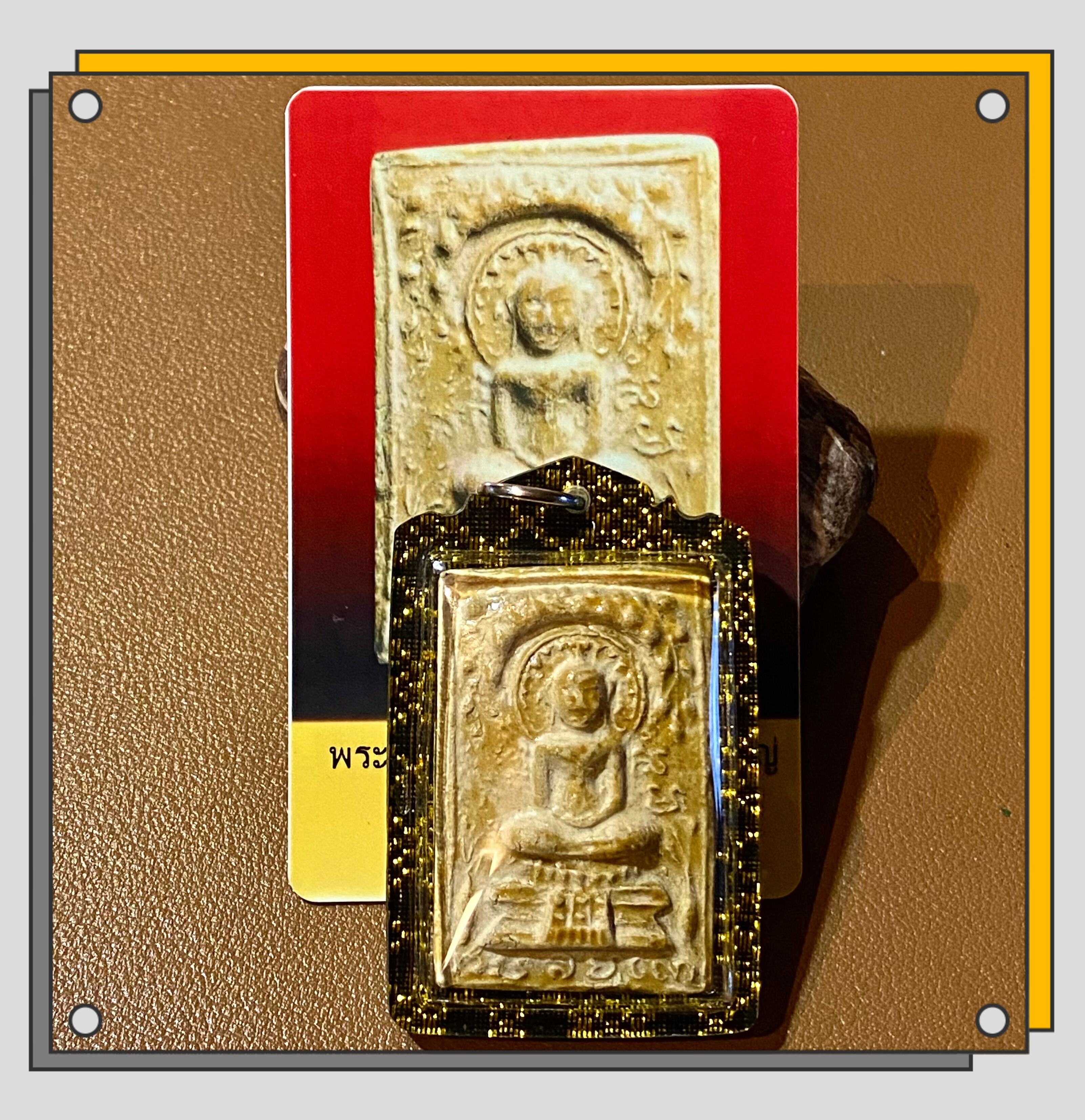 国内现货泰国2514龙婆添古佛粉版含黑金壳及DDPRA卡包邮贝叶工坊,特色手工艺,泰国特色,淘宝优惠券,粉丝福利购,淘宝优惠卷