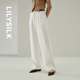 女高腰宽松直筒纯色长裤 裤 通勤职业正装 LILYSILK莉莉秀客真丝西装