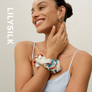 护发头绳 十二星座系列桑蚕丝发圈莉莉秀客定制印花款 星座系列