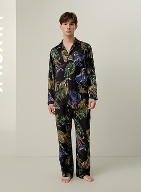 【星座系列】狮子座专属莉莉秀客LILYSILK桑蚕丝印花长袖睡衣套装