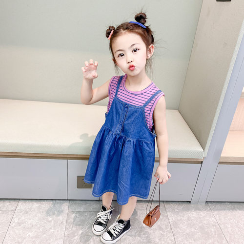 2022新款夏装8岁女童抖抖洋气