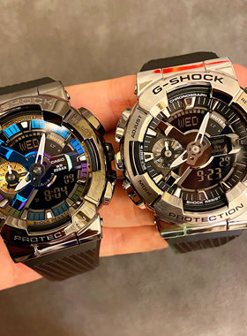 卡西欧G-SHOCK金属运动防水手表GM-110-1A/110B/110G-1A9 GM-S110