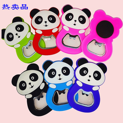 PVC冰箱贴硅胶熊猫开瓶器软胶磁性贴树脂卡通磁贴冰箱贴制作