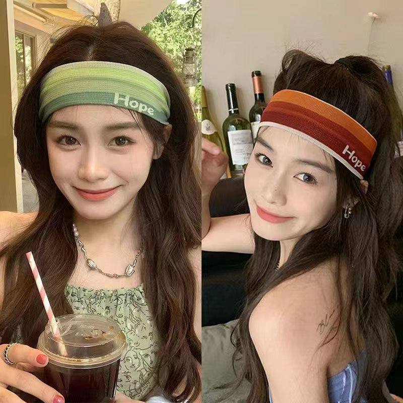 夏季健身运动女孩发带拼色渐变色跑步吸汗止汗头带瑜伽导汗束发带,饰品/流行首饰/时尚饰品新,其它首饰,淘宝优惠券,粉丝福利购,淘宝优惠卷