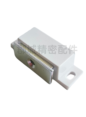 HFU03-35 HFU03-60白色侧面塑胶标准磁力扣强力磁吸工业门挡