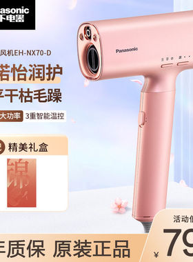 松下高速智能控温纳诺怡护发负离子电吹风家用速干吹护机NX70