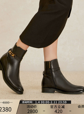 Patricia/帕翠亚西班牙原产2023秋冬手工擦色真皮女靴63805