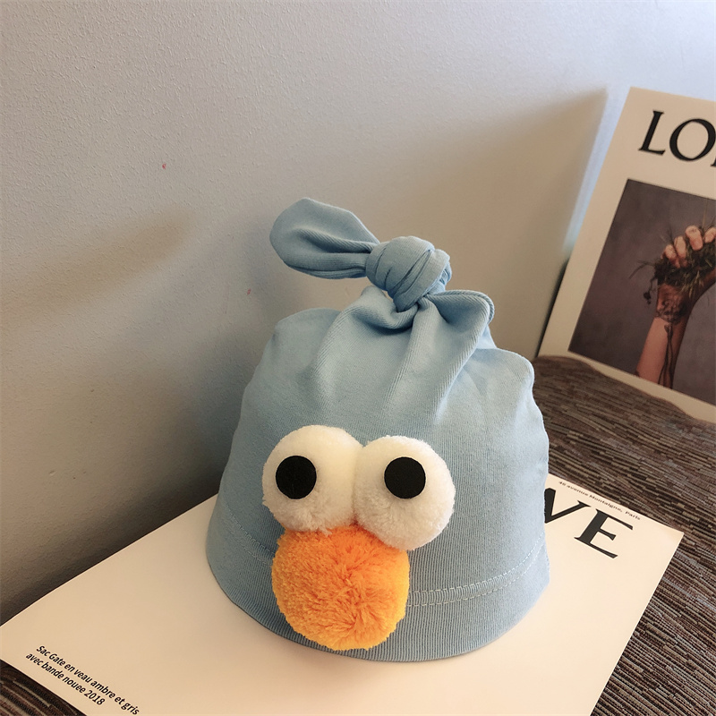 婴幼儿初生个月纯棉可爱风帽子