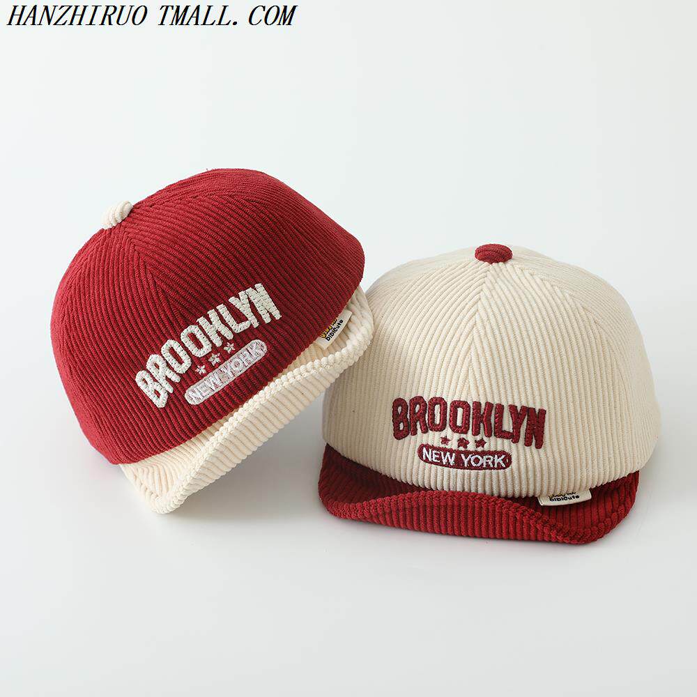 宝宝帽子春秋款婴儿鸭舌帽软檐防风帽遮阳帽男女童字母卡通棒球帽