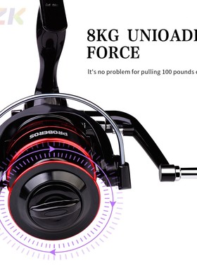 PRBBEROS新款纺车轮金属线轮远投轮鱼线轮路亚轮fishing渔轮高v6