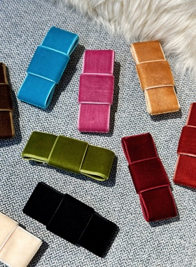 vogueess自制区区欧阳蝴蝶结发夹高级耳后侧边夹子头饰设计小众感