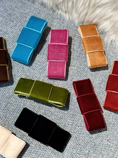 vogueess自制区区欧阳蝴蝶结发夹高级耳后侧边夹子头饰设计小众感