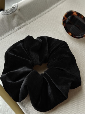 超大氛围感丝绒发圈时髦基础款