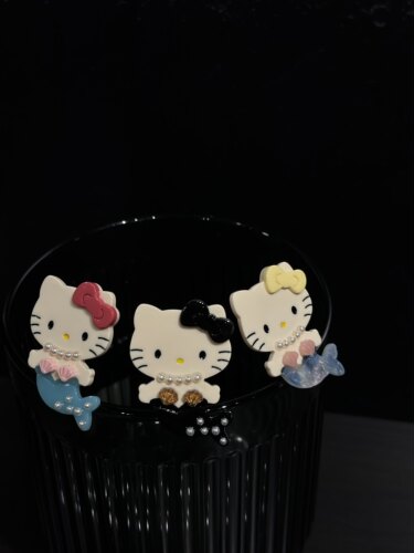 超萌人鱼kitty猫发夹可爱少女感