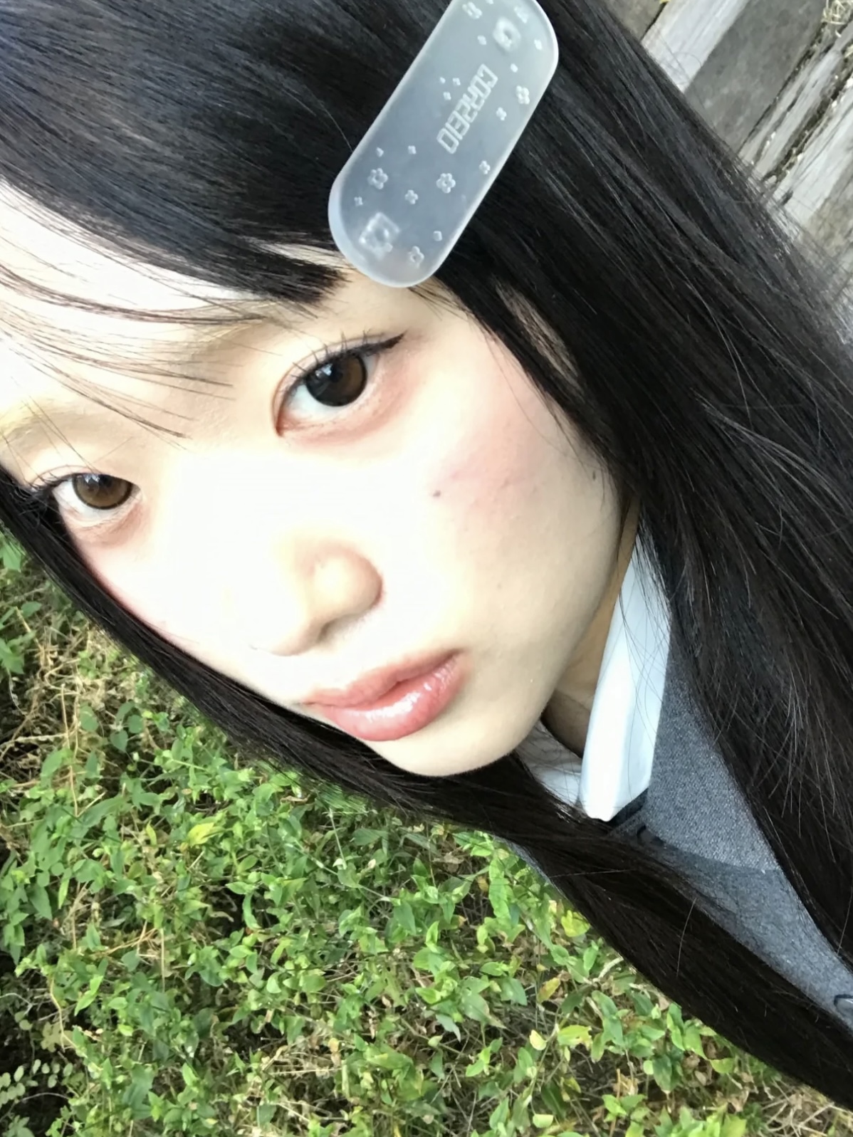 coyseio清纯小白花透明花朵发夹