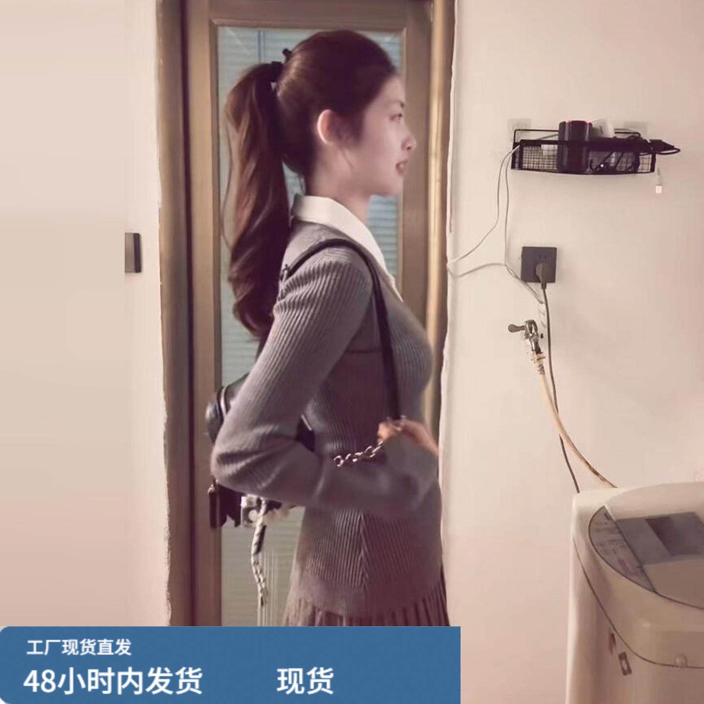 复古学院风针织连衣裙子女早秋季2025新款韩系穿搭百褶短裙三件套,运动/瑜伽/健身/球迷用品,瑜伽短裙,淘宝优惠券,粉丝福利购,淘宝优惠卷