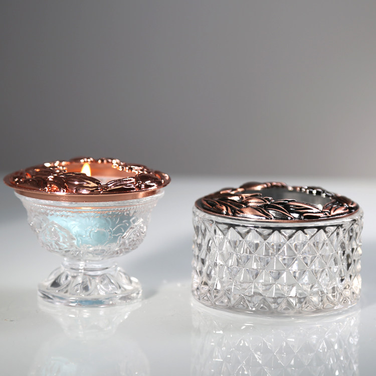 香薰蜡烛聪明盖防风盖金属