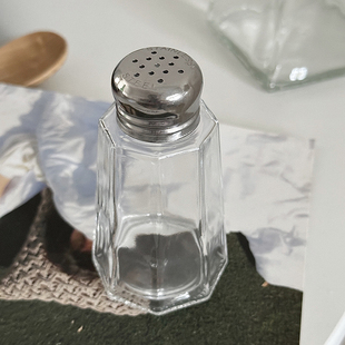 不锈钢玻璃瓶 调味瓶撒料瓶 小油醋瓶 迷你调味罐 ins 桌面佐料瓶