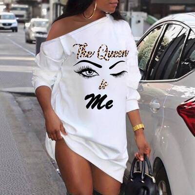 Women's Playing Card Graphic Print Statement Drop Shoulder
